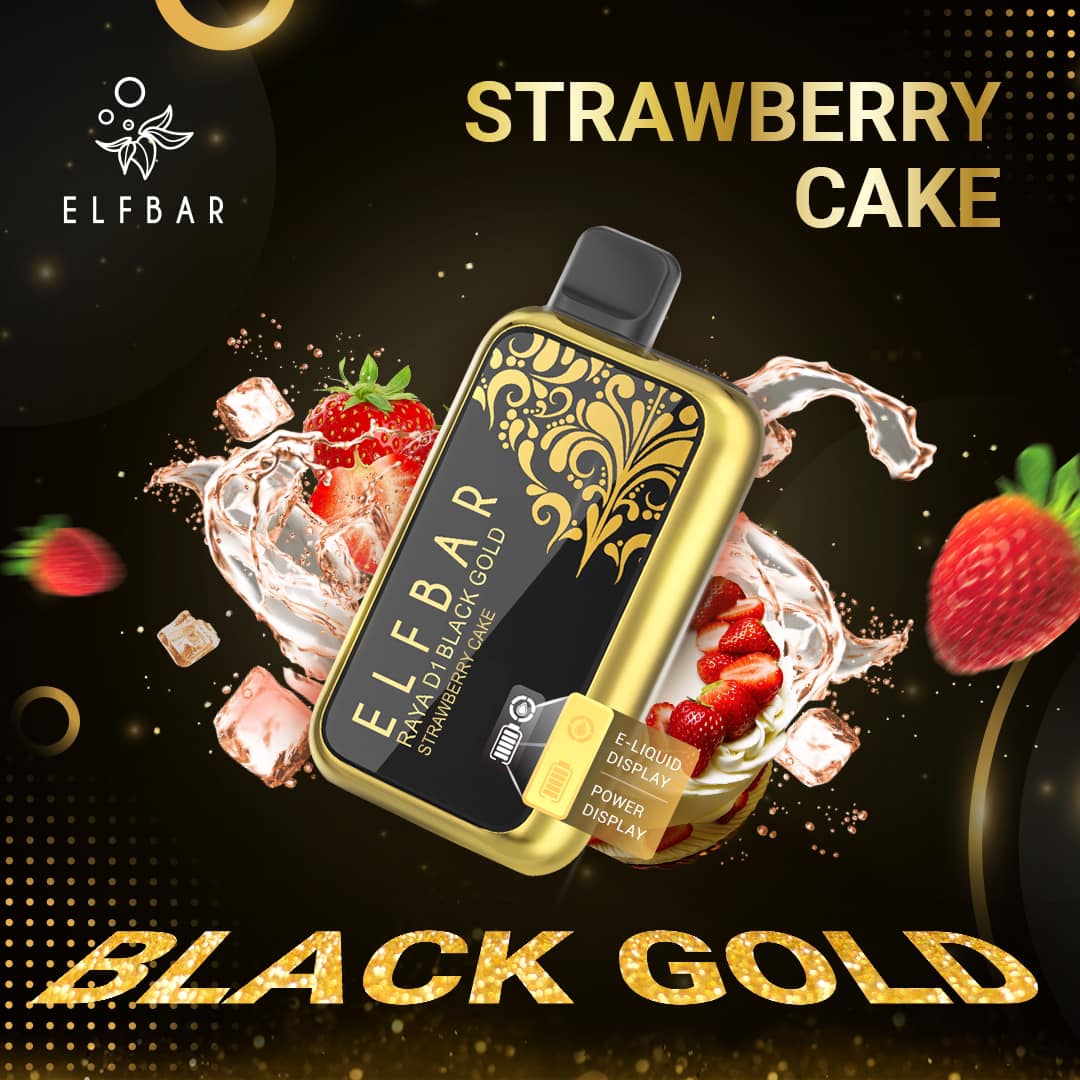 Elf_Bar_Raya_D1_Black_Gold_Strawberry_cake_(SG VAPE COD)