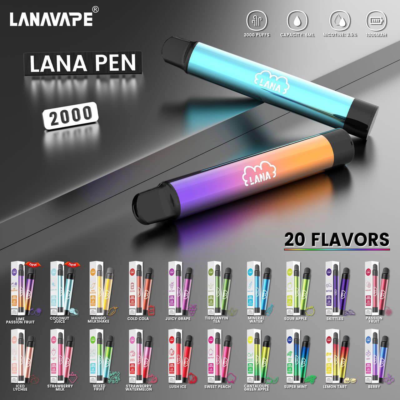 lana_pen_2000_flavor_list_(SG VAPE COD)