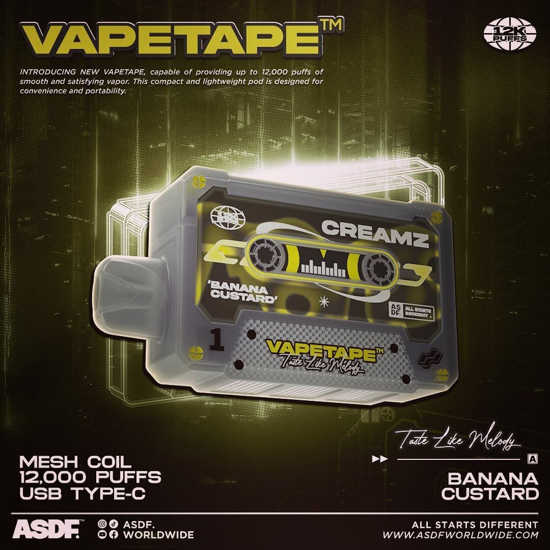 Vapetape-12000-Puffs-Banana-Custard-(SG VAPE COD)