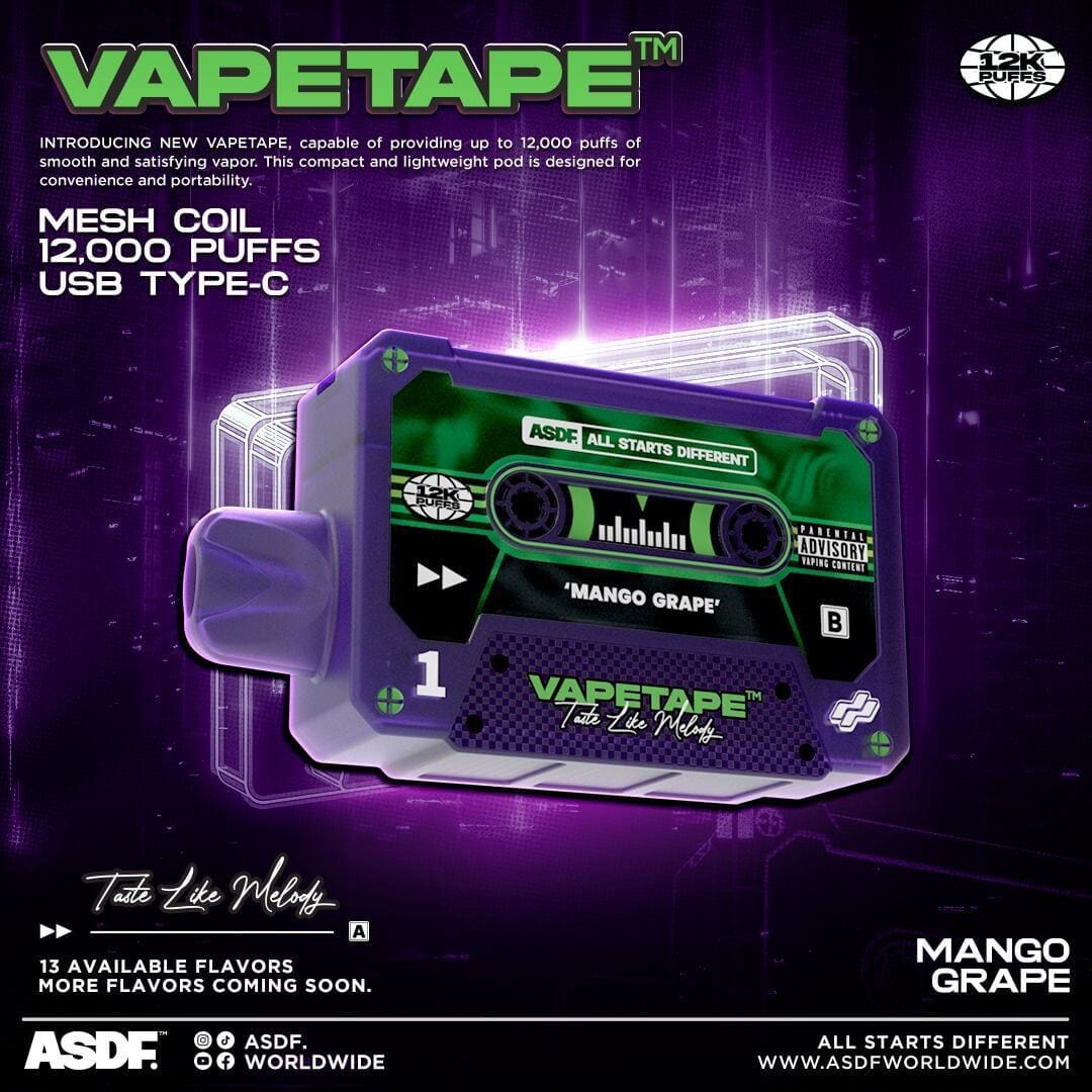 Vapetape-12000-Puffs-Mango-Grape-(SG VAPE COD)