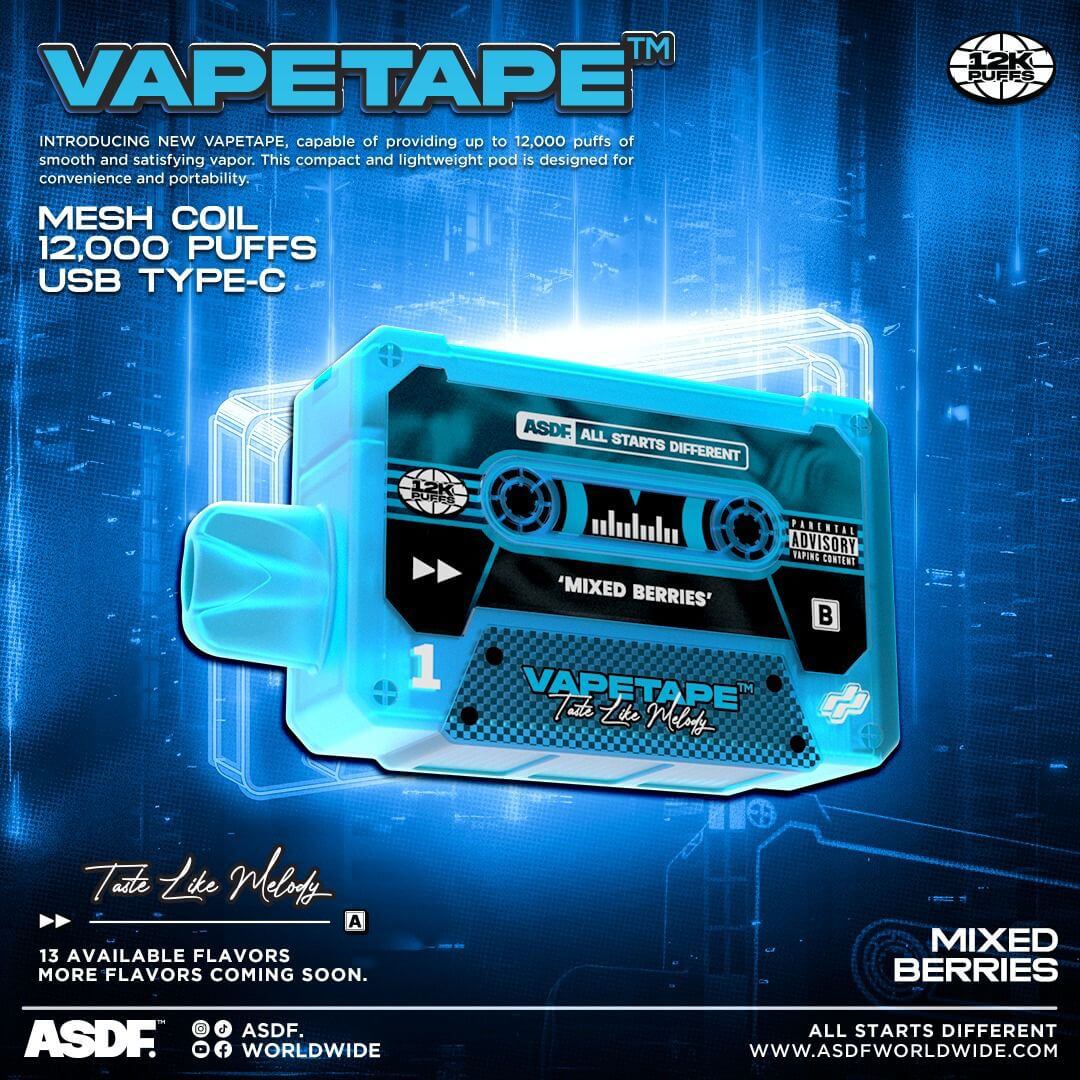 Vapetape-12000-Puffs-Mixed-Berries-(SG VAPE COD)