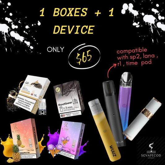 SG VAPE Device Pod Bundle A